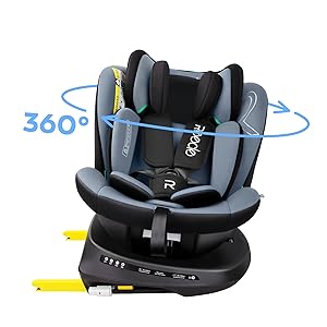 Siège auto pivotant 360° - Rotation complète pour installation facile