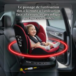 Visuel fabricant REECLE Rouge ISOFIX + Top Tether : Rotation