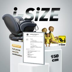 Manufacturer image REECLE C011 Grey ISOFIX + Top Tether: i-Size