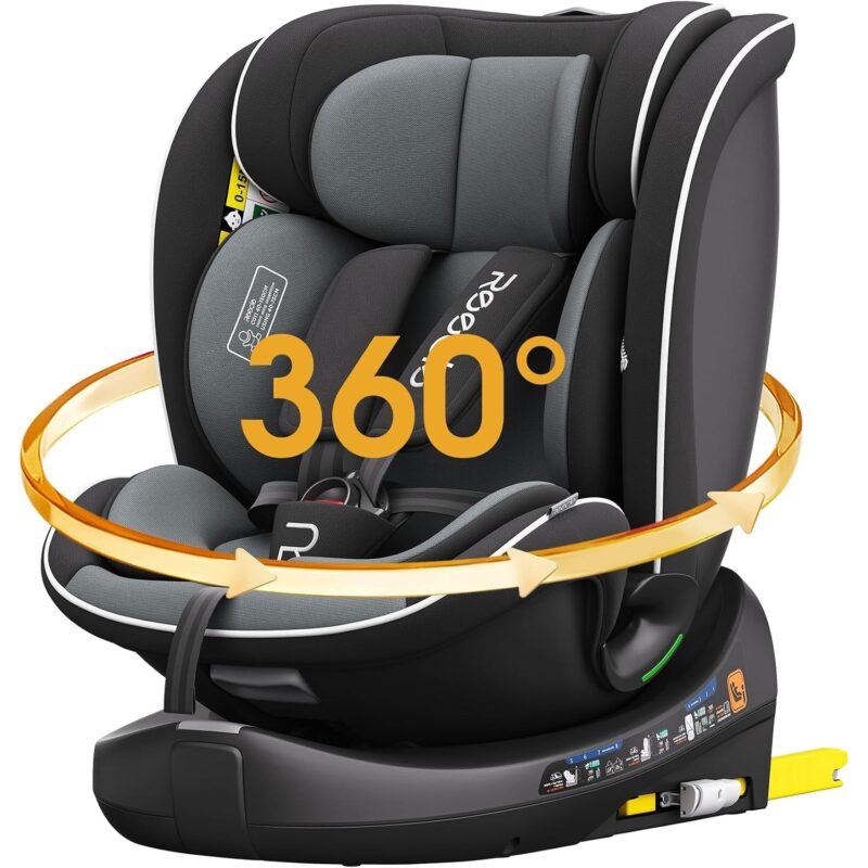 REECLE C011 i-Size 360 swivel car seat, black